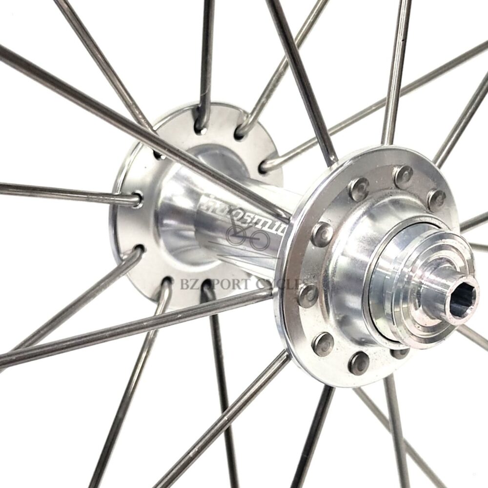 BZ Alloy Brompton Wheels (16'' 349) - BZ Alloy Rim | Hubsmith HS-RS42F/HS-RS42R Hub - Image 4
