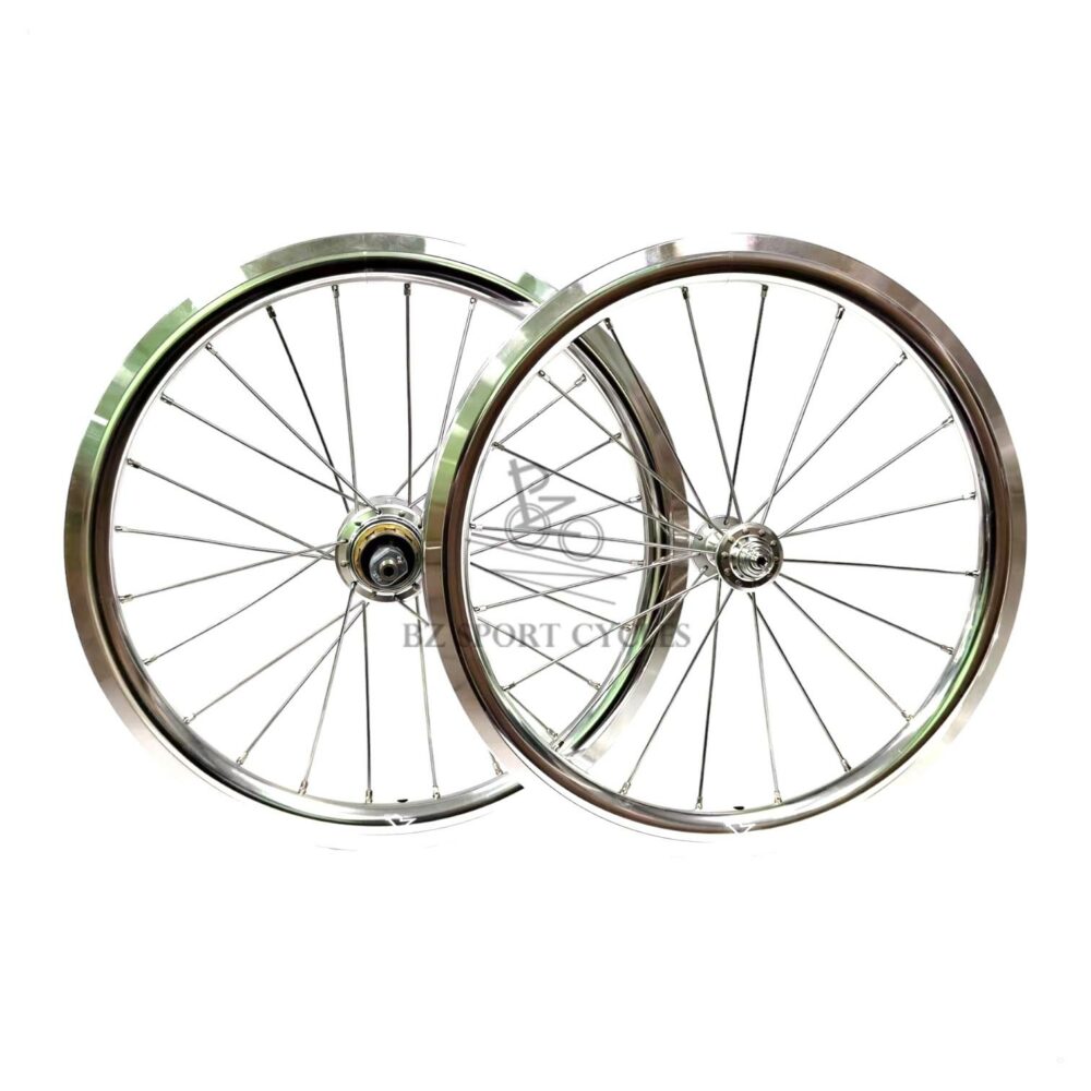 BZ Alloy Brompton Wheels (16'' 349) - BZ Alloy Rim | Hubsmith HS-RS42F/HS-RS42R Hub - Image 13