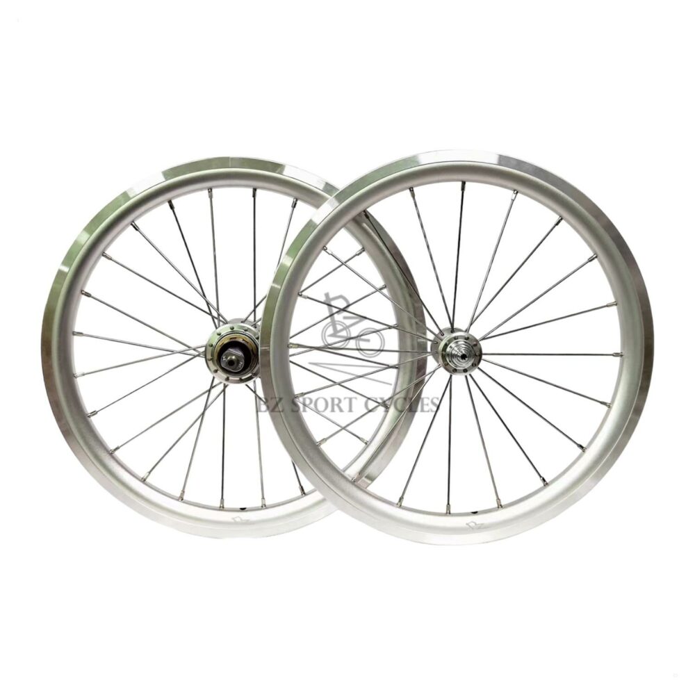 BZ Alloy Brompton Wheels (16'' 349) - BZ Alloy Rim | Hubsmith HS-RS42F/HS-RS42R Hub - Image 12