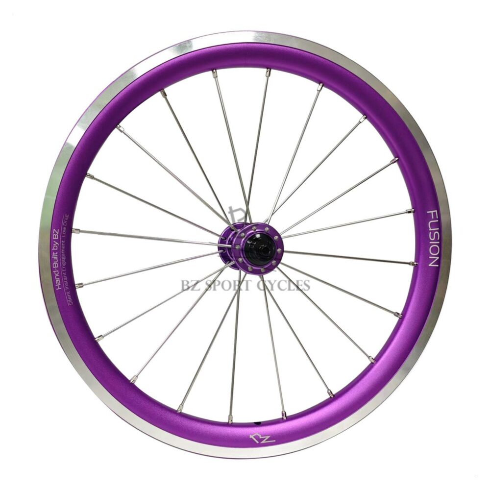 BZ Alloy Brompton Wheels (16'' 349) - BZ Fusion Rim | BZ BN2+2 Front Hub | Onyx BMX Pro HG Rear Hub