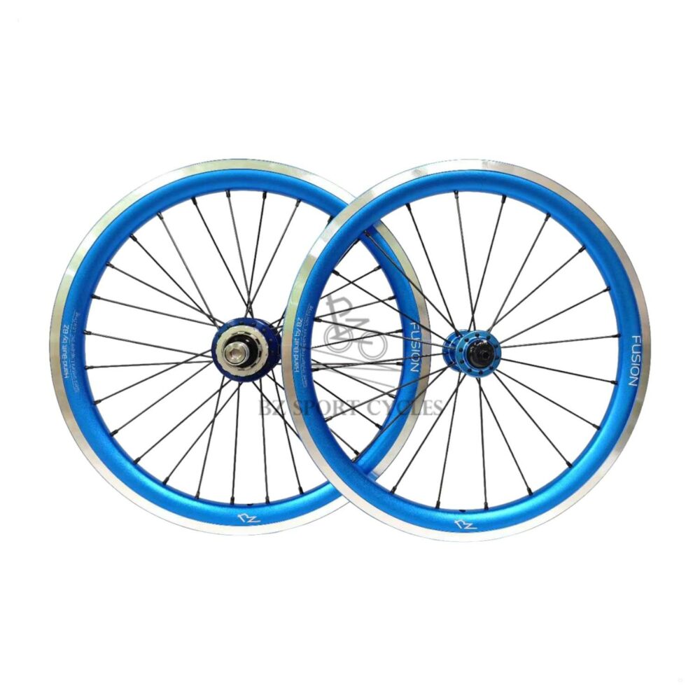 BZ Alloy Brompton Wheels (16'' 349) - BZ Fusion Rim | BZ BN2+2 Front Hub | Onyx BMX Pro HG Rear Hub - Image 9