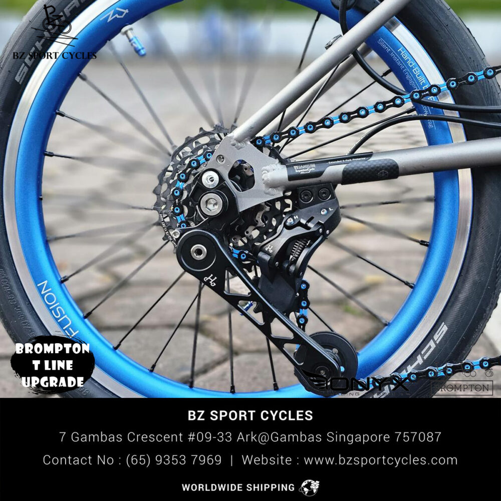 BZ Alloy Brompton Wheels (16'' 349) - BZ Fusion Rim | BZ BN2+2 Front Hub | Onyx BMX Pro HG Rear Hub - Image 17