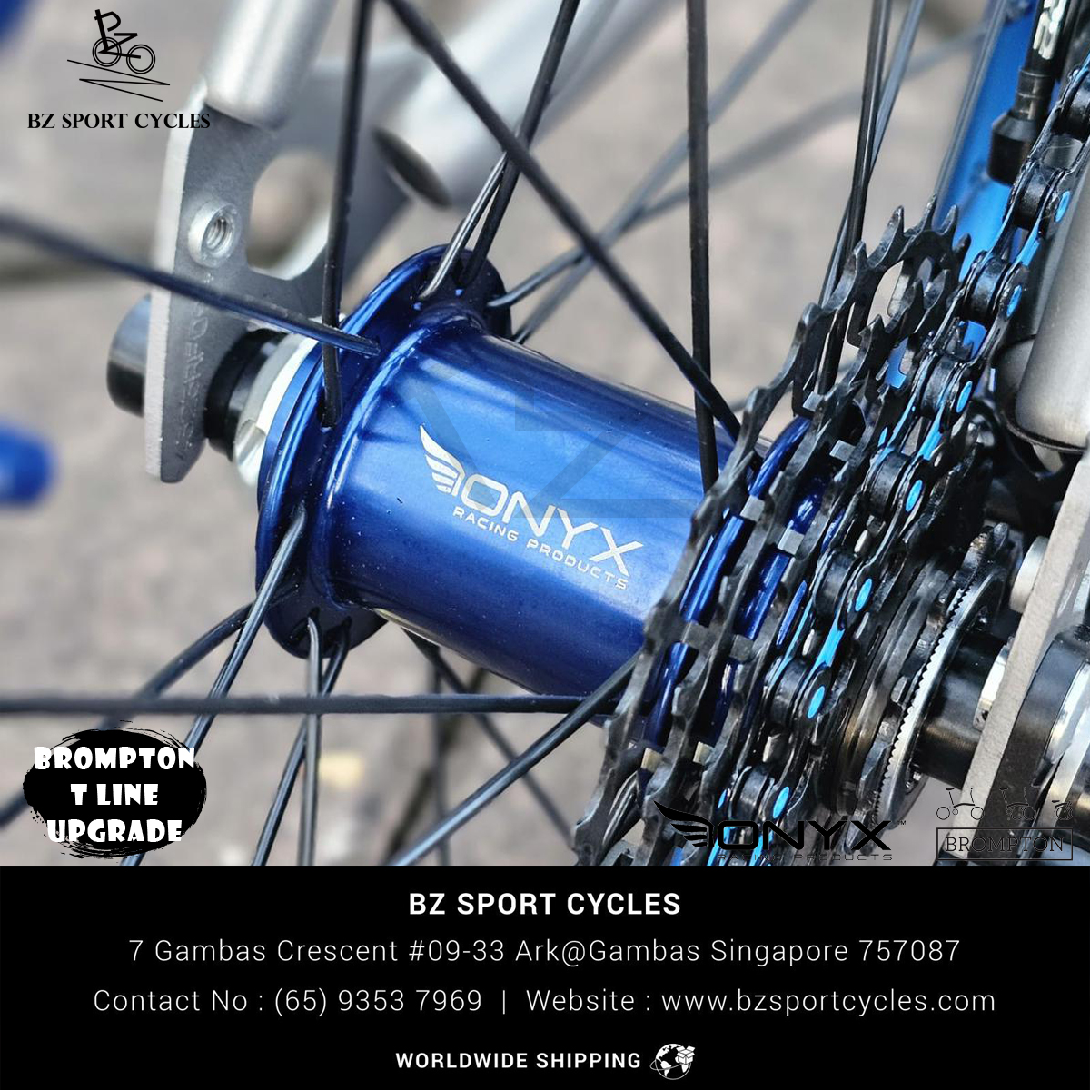 BZ Alloy Brompton Wheels (16” 349) – BZ Fusion Rim | BZ BN2+