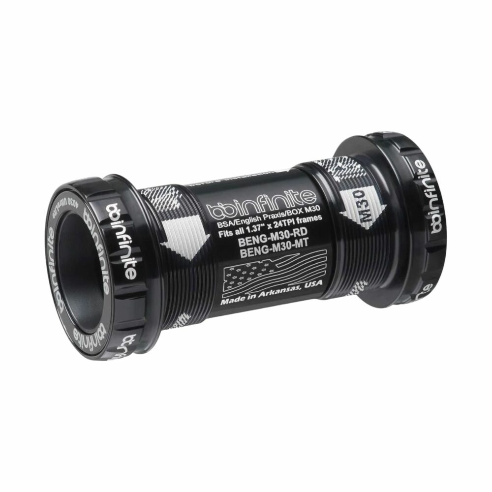 BBinfinite BSA English Threaded Praxis™ M30 Road Bottom Bracket