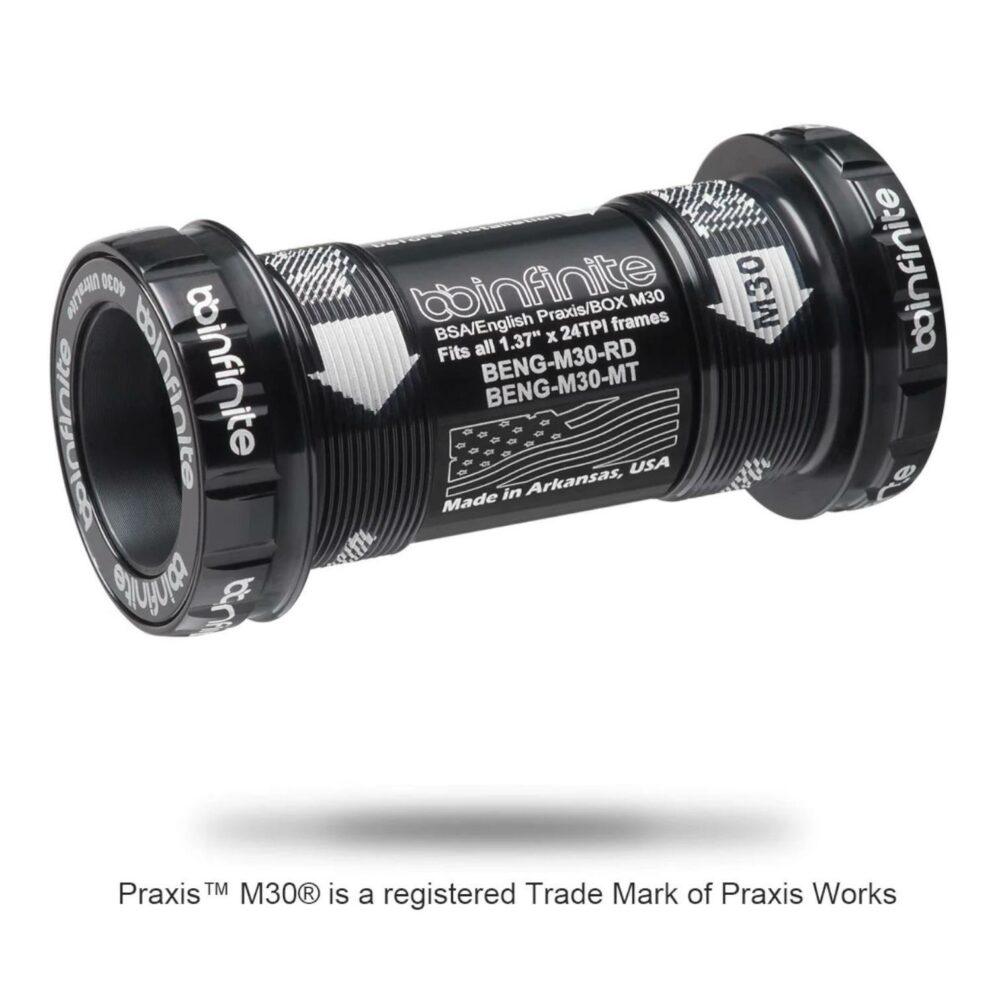 BBinfinite BSA English Threaded Praxis™ M30 Road Bottom Bracket - Image 3